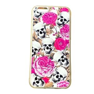 🌸💀Pretty in Pink: Skull & Flowers iPhone 6/6S Case Heavy Duty & Shockproof🌸💀